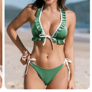Green Velvet Cupshe bikini